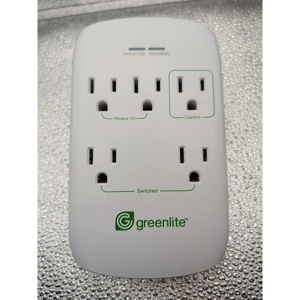 Greenlite 5 Outlet Advanced Power Strip Tier 1 Wall Mount Smart Surge‎ Protector